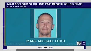 Man accused of killing 2 people within 5 days in Las Vegas valley found dead, sources say