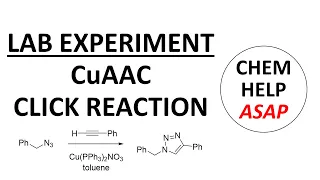 CuAAC click triazole synthesis - laboratory experiment