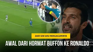 Awalnya Sedih, Tapi Inilah yang Dikatakan Buffon kepada Ronaldo Usai Gawangnya Dibobol CR7