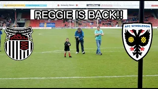 REGGIE'S RETURN SEES GRIMSBY WIN ON FINAL DAY!! | Grimsby v AFC Wimbledon vlog