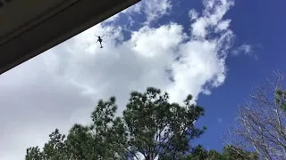 4x AH-64 Apache helicopters flying over my house