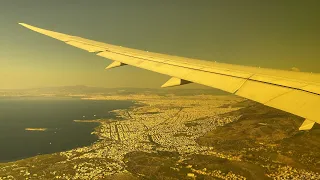 United Airlines Boeing 787-8 landing in Athens, Greece (ATH)