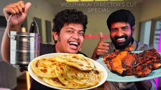 Parotta & Chicken With Soori🔥| ZEE5 Viduthalai Director Cut Special - Irfan's View