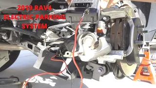 2019 RAV4 How To Replacer Rear Brakes with Electric Parking System