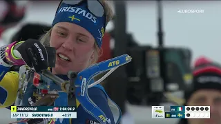 Женская эстафета на этапе Кубка мира по биатлону в Контиолахти: норвежки обогнали шведок
