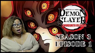 SOMEONE'S DREAM BECAME A NIGHTMARE! DEMON SLAYER S3E1|| FIRST TIME WATCHING!