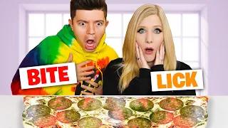 EXTREME Bite, Lick or Nothing Food Challenge with Preston! *GROSS*