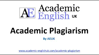 Academic Plagiarism - how to avoid plagiarism