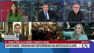 Diputados debate la Ley Bases: marcha de la izquierda y sindicalista afuera del congreso