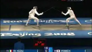 Women's foil final - M.V Vezzali v H.Nam