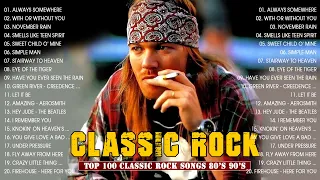 Queen , Bon Jovi , Nirvana, Guns N Roses, Aerosmith, The Beatles 🔥 Classic Rock Songs 70s 80s 90s