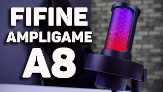 🎤 Огляд Fifine Ampligame A8 - найкращий бюджетний USB мікрофон з RGB 🎙️