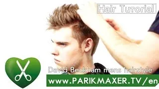 David Beckham mens hairstyle parikmaxer tv english version