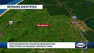 Human remains found in New Boston identified as missing Vermont man