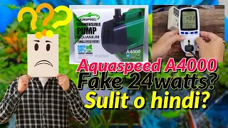 Aquaspeed a4000 submersible Pump consumes 40watts rather than 24 watts? ( SCAM ) !!!