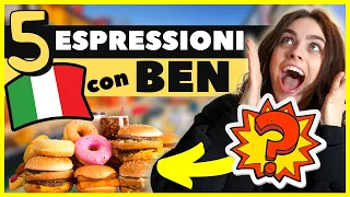 ATTENZIONE! 5 espressioni con BEN in ITALIANO che gli studenti non conoscono (con sottotitoli)