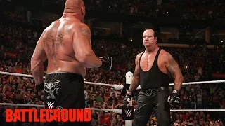 Der Undertaker kehrt zurück und konfrontiert Brock Lesnar: WWE Battleground – 19. Juli 2015