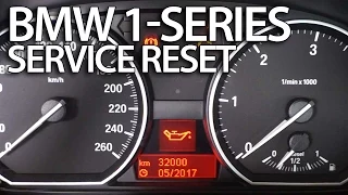 How to reset service reminder in BMW 1-Series (E81 E82 E87 E88 inspection)