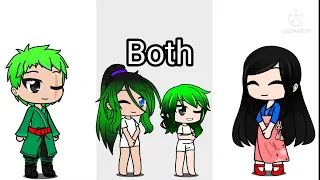 My Genes Meme One Piece Ver. Part 2 (Gacha Club(My Au(One Piece(Zorobin(Kids Future)