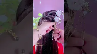 The ancient-style hairstyle that fairy sisters love Ancient-style Hanfu hairstyle tutorial Sister Y