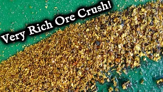 Very rich gold ore crushed and processed.  Nice surprise!