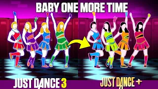 JUST DANCE COMPARISON - ...BABY ONE MORE TIME | JD3 x JD+