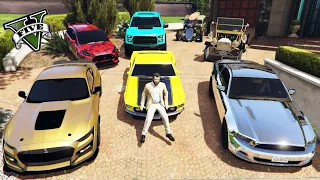 GTA 5 - Stealing Luxury Ford Cars with Michael! | (Real Life Cars #25)