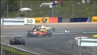 European Formula 3 2014. Red Bull Ring. Sandro Zeller and Richard Goddard Crash at Remus