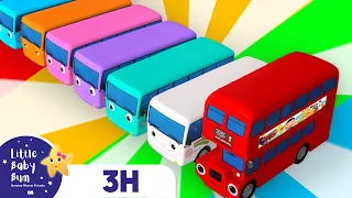 [3H LOOP] 10 Little Buses  ! | 3D Vehicle |🚌Wheels on the BUS Songs! 🚌 Nursery Rhymes for Kids