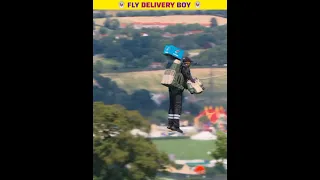 Flying Delivery boy in Saudi Arabia & Dubai #shorts