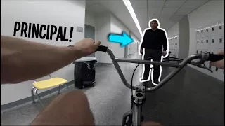 *INSANE* RIDING BMX IN LOS ANGELES SCHOOL!