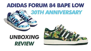 ADIDAS FORUM 84 BAPE LOW - UNBOXING Y REVIEW