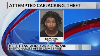 3 teens accused of stealing vehicles, trying to carjack reserve deputy