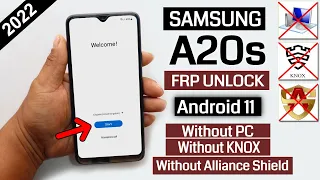 Samsung A20s Frp Bypass Android 11 Without Pc | Withouit Knox | Without Alliance Shield 2022