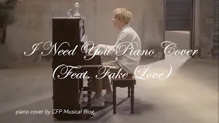 BTS Piano - I Need You (feat. Fake love) with Suga short film