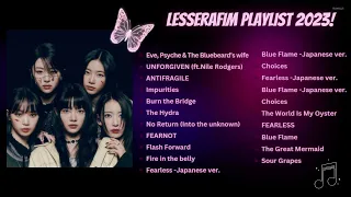 Lesserafim playlist 2023 new #sakura #yunjin @LESSERAFIM_official #chaewon #kazuha #eunchae #garam