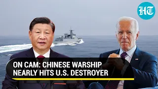 China's warship dares U.S. destroyer in Taiwan Strait | Watch Close Encounter