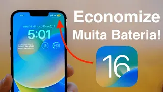 Como Economizar MUITA Bateria no iOS 16!!