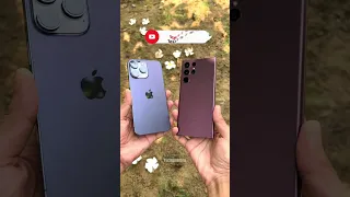 iPhone 14 Pro vs Samsung S22 Ultra Camera Test 🤯 #shorts