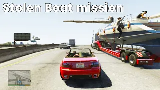 Let's Play GTA 5 Stolen Boat Yacht Mission Walkthrough PS4