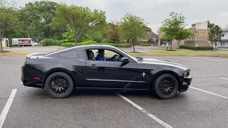 2014 Mustang V6 3.7L Before and After Muffler Delete