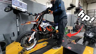 How much POWER does my KTM 690 SMC R make?! | DYNO RUNS