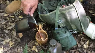 The Best Bushcraft Haversack?  Polish Army Bread Bag- Canteen Cup Tuesday