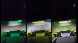 GG Lighting RACE Pods Green/Amber/White Comparison