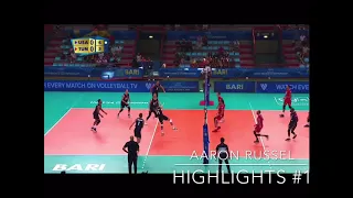 Aaron Russel Highlights #1 - 2018 FIVB Men’s World Championship Round 1 vs Tunisia