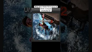 Photoshop Ai completes: Uncharted 2: Among Thieves Cover Art [Generative Fill]