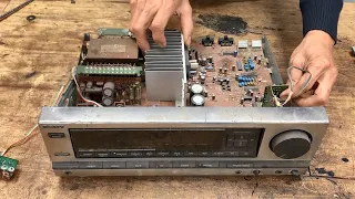 Restoration SONY Amplifier - TA 610 // How To Restore Japanese Amplifier 130w/50hz