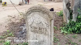 A tour at the old Town/cemetery of the aboriginal Otsir-Estii people in the Central region of Ghana.