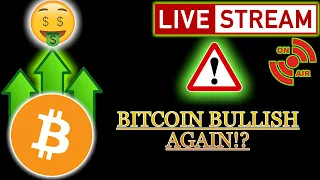 ⚠️BITCOIN BULLISH AGAIN!? 😱 LIVE COVERAGE🔴⚠️Crypto Price Analysis TA/ BTC Cryptocurrency News Today