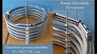 Construire une Rampe Hélicoïdale sur-mesure pour des #trains  #miniatures